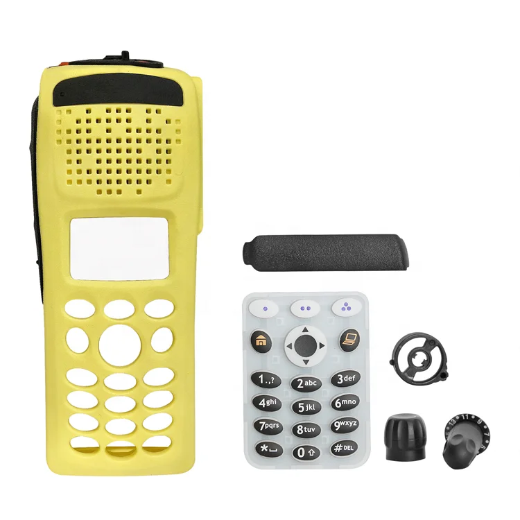 High quality Yellow Replacement Housing Case Kit For MOTOROLA XTS2500 XTS2500I Model Walkie Talkie