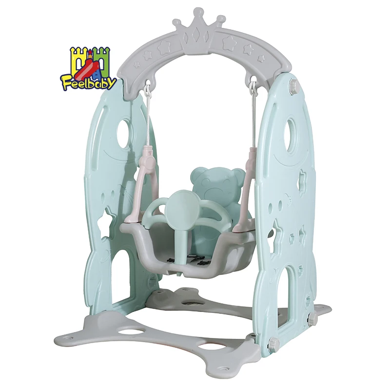 Feelbaby new design cheap baby indoor play swing for kindergarten