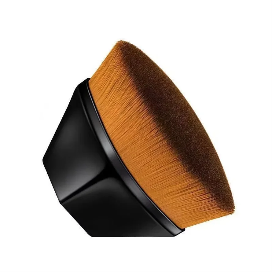 Flat Top Vegan Single Foundation Brush Large Area Make Up Brush Face Liquid Cream Countour Single Makeup Brush Tool With Case