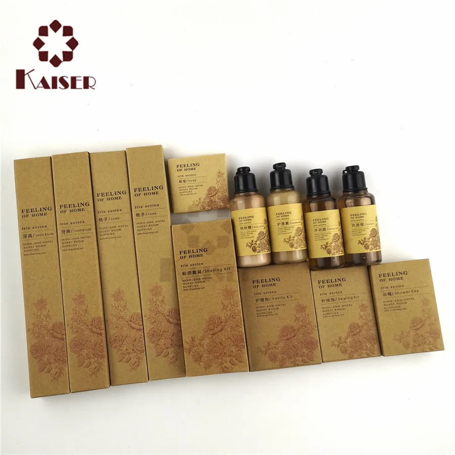 Customized Mini Disposable Amenities Set 30ml Bottle Hotel Soaps And Toiletries For Sale