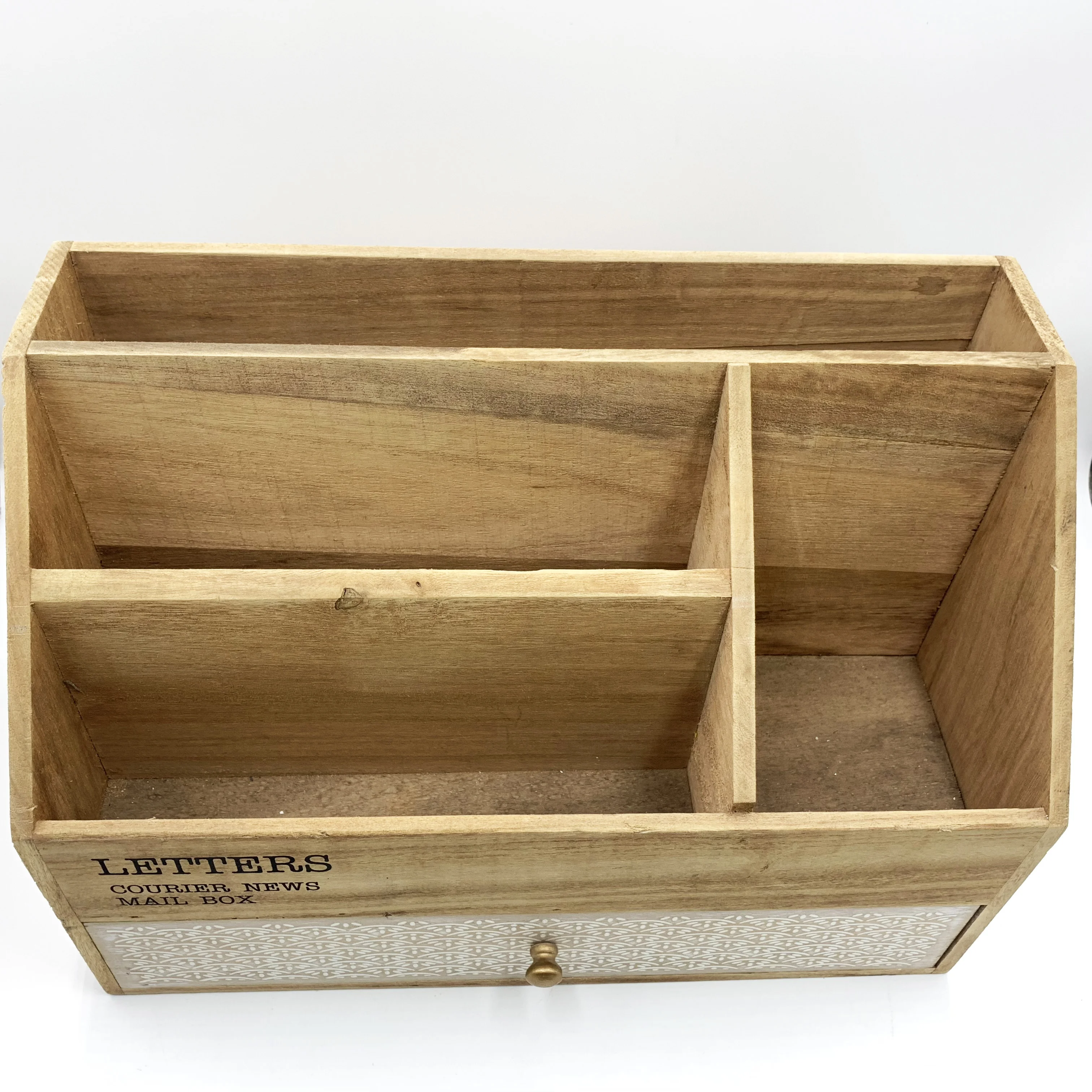 Удобная на заказ офисная Канцелярия Настольный ящик для хранения документов деревянная папка