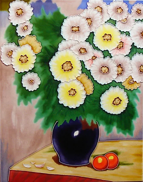 Glazed ceramic picture craft decorative ceramic bird