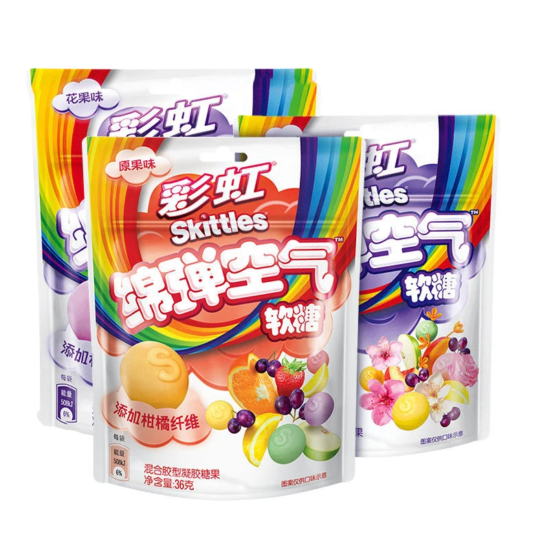 Wholesale Hot Selling Exotic Snack Candy Multicolor Mixed Fruit Flavor Fruit Candies exotic candy