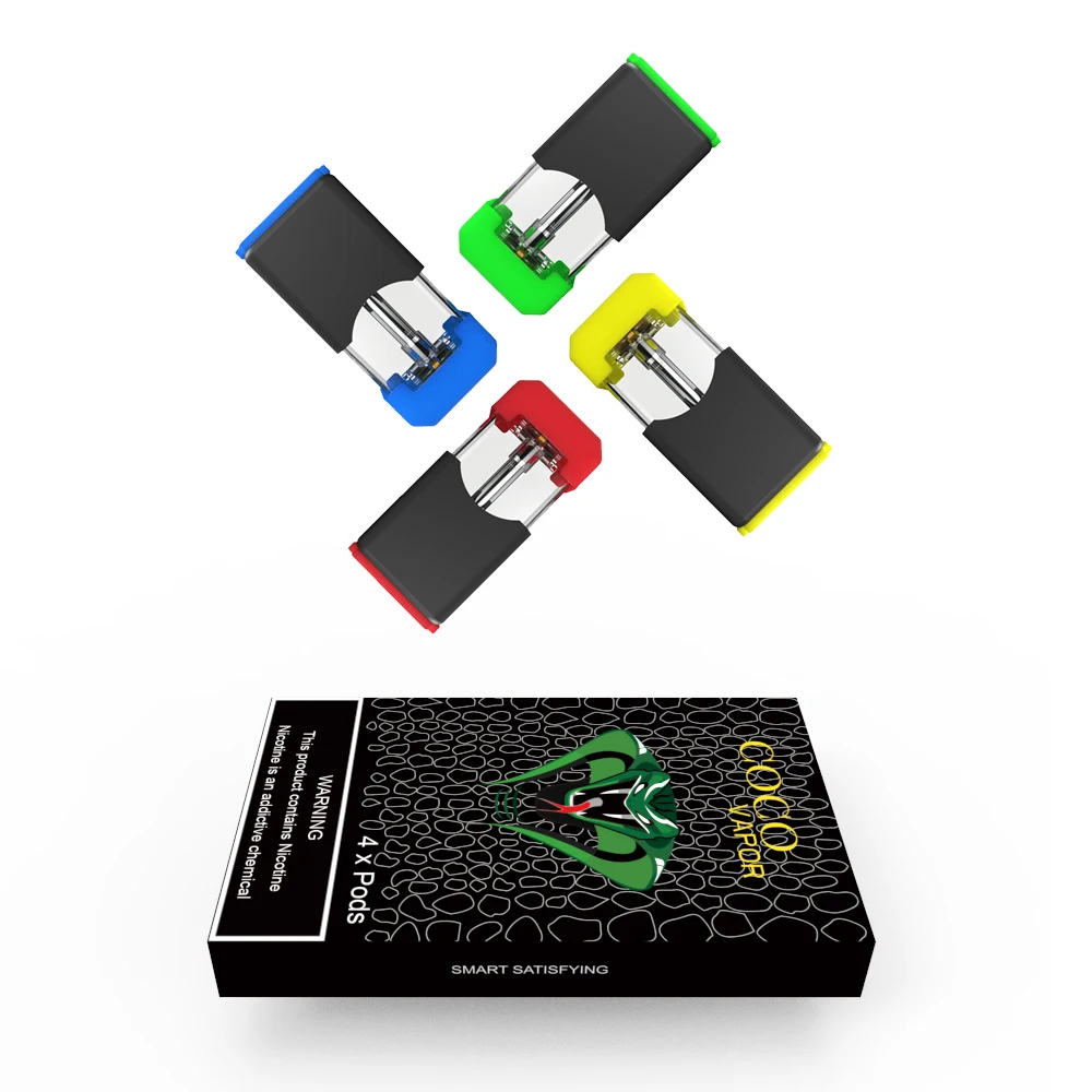 The Russian Federation Electronic Cigarette Products Vape Pod with Cartridge 1ml cotton wicks  Gift Box packing