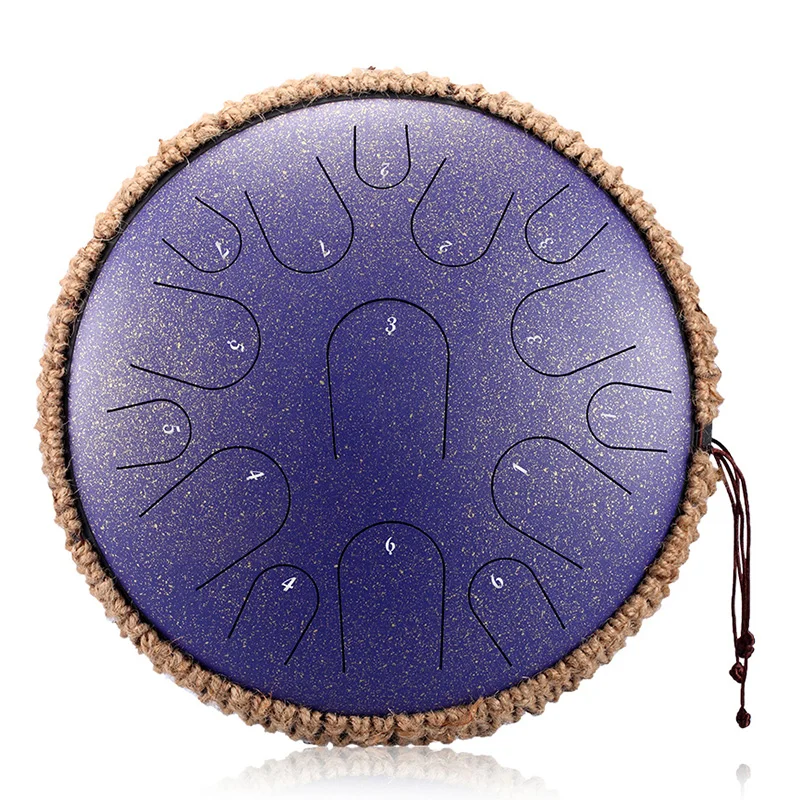 
Top Quality Hand Held Drum Steel Tongue Drum 15 Notes 13 Inch Handpan Tank Drum 