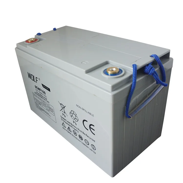 Rechargeable Deep Cycle VRLA AGM  solar lead acid 12v 100ah battery for Solar Energy Storage Systems