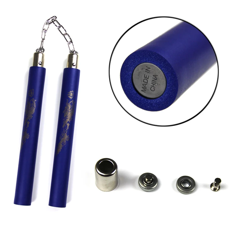 Unisex Kung Fu Foam Nunchakus Custom Logo Wing Chun Model Free EVA Foam Steel Training Manufactured Hot Nunchakus Manufacturers