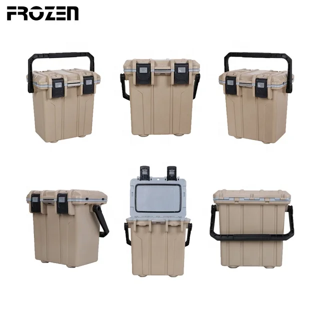 12L 13.5L 30L 50L 70L 90L Plastic Insulated Ice Cooler Outdoor Ice Cooler Box Portable Beer Can Drinking Cooler Box With Wheels