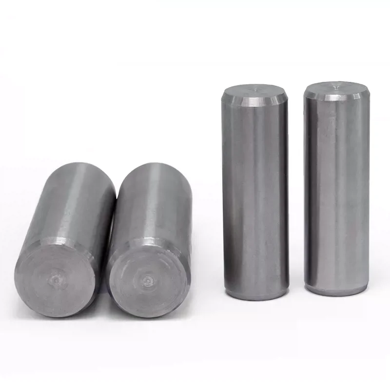 Custom precision stainless steel hardness stepped threaded knurled dowel pin