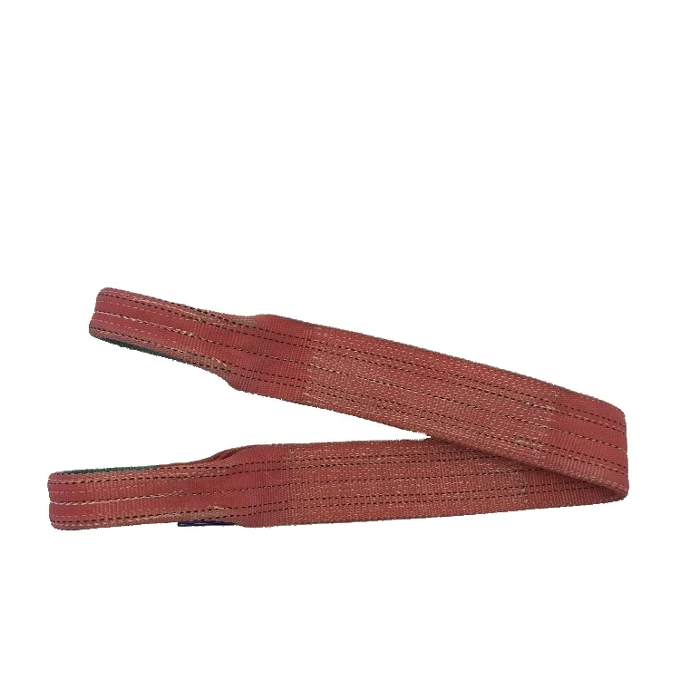 3 5 10 20 Ton 2T Polyester Webbing Web Belt Color Code Container Lifting Sling With Durable Flat Eye