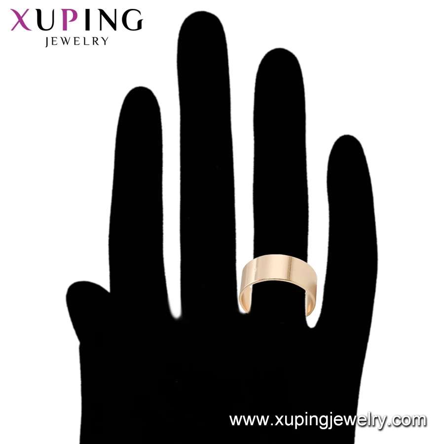 16293 xuping 2020 модное простое Золотое кольцо без камня 18 карат