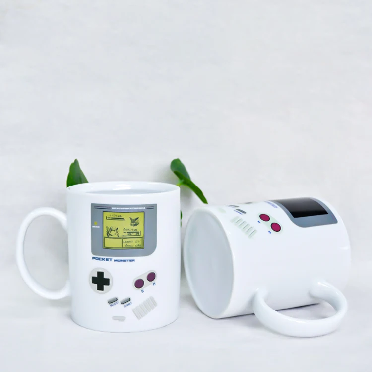 Retro Games Coffee Mugs Color Change Tea Cup Game Controller Color Change Game Handle Playstation Mugs
