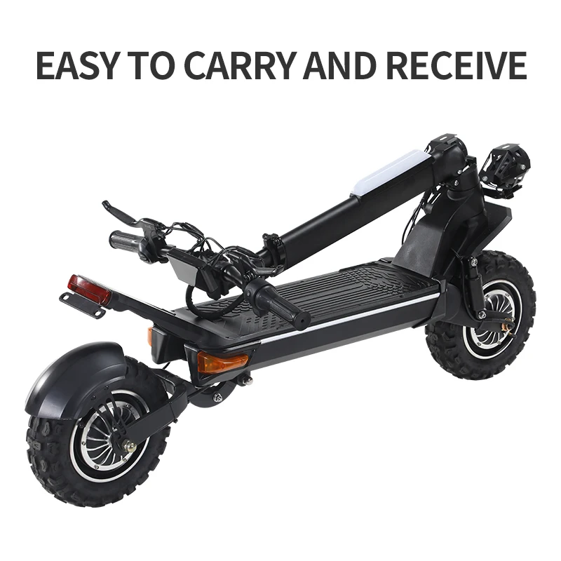 Hot Sale 11 Inch Off-Road Electric Scooter 1200W/2000W Power High Speed-80 km/h Double Disc Powerful Two-Wheel Vehicle