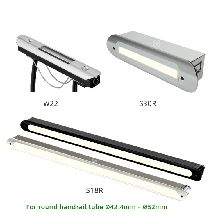 Hand Rail LED Stainless Steel 316 Balustrades Recessed Lights 2W Stair Bracket For Lighting LED Dot Handrail Light