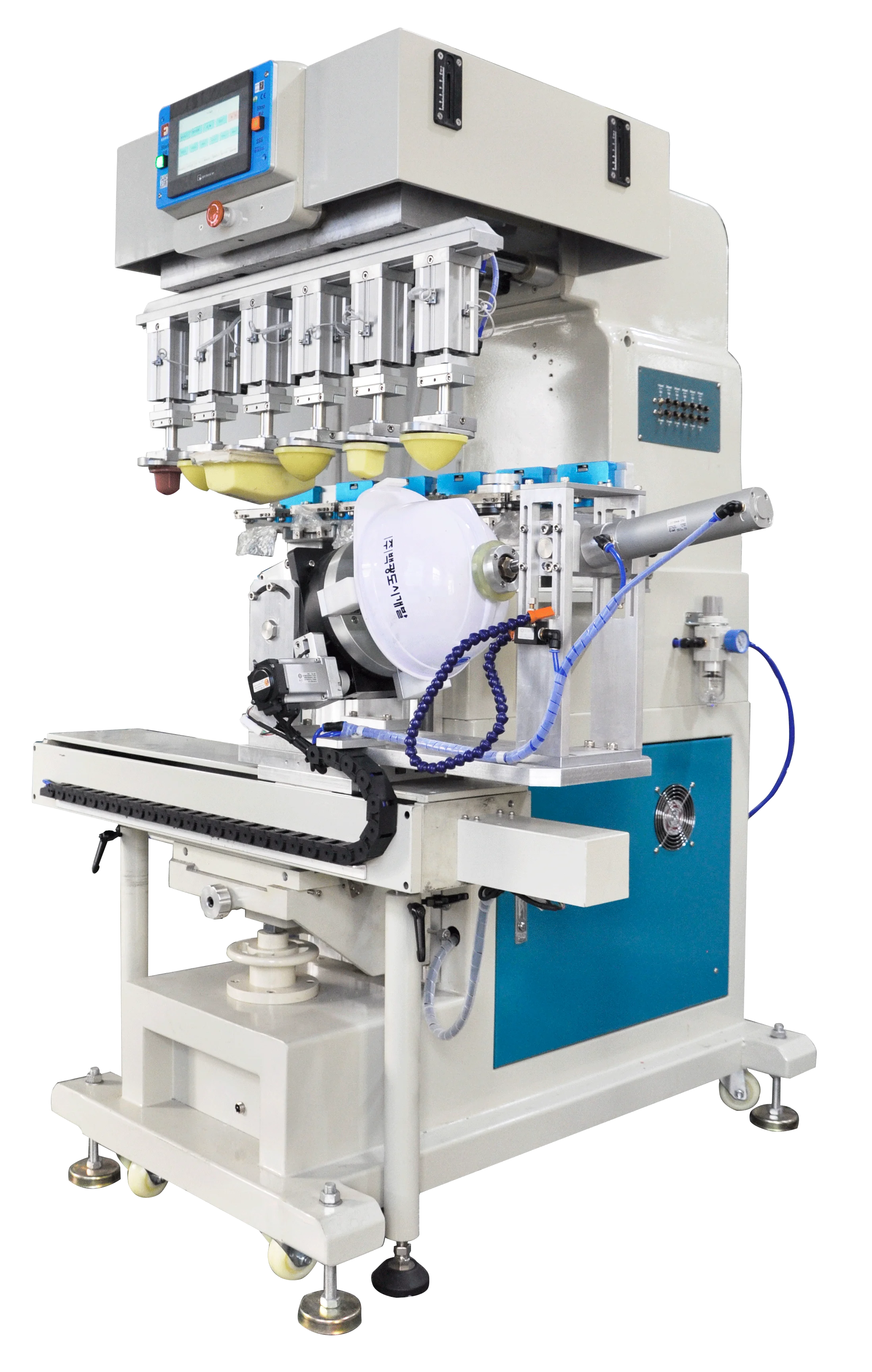 F-P300DRS6 Automatic Servo Motor Pad printer for safety helmet