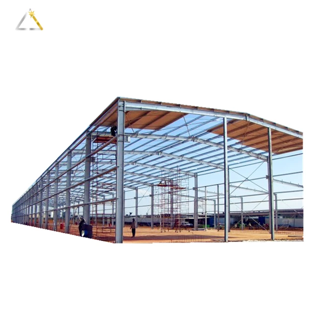Working Platform Warehouse Factory Industrial Workshop Framed Structure Designed Steel Building Metal Frame For Hangar