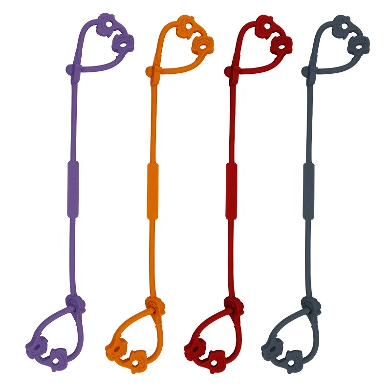 New Arrivals Pumpkin Shape Anti Lost Chewing Toy Baby Teethers Dummy Clip Silicone Baby Pacifier Chain Holder