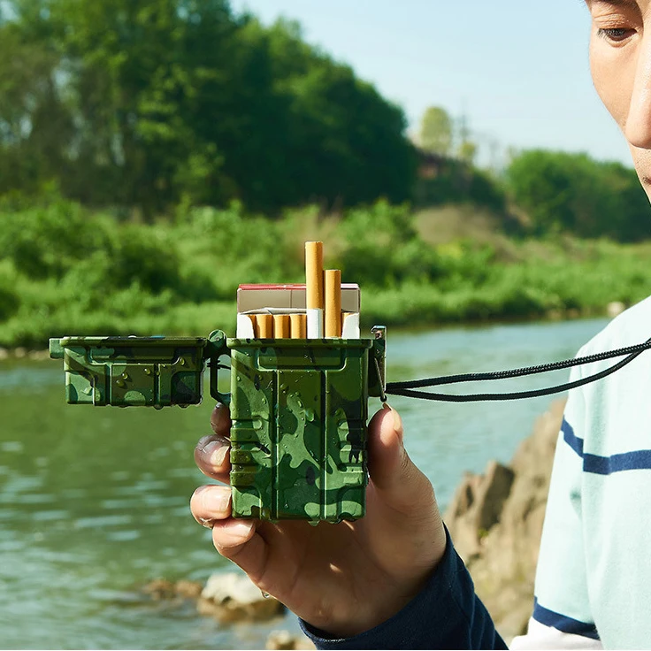  Оптовая продажа золотой портсигар marlboro с USB-зажигалкой персонализированный подарок для