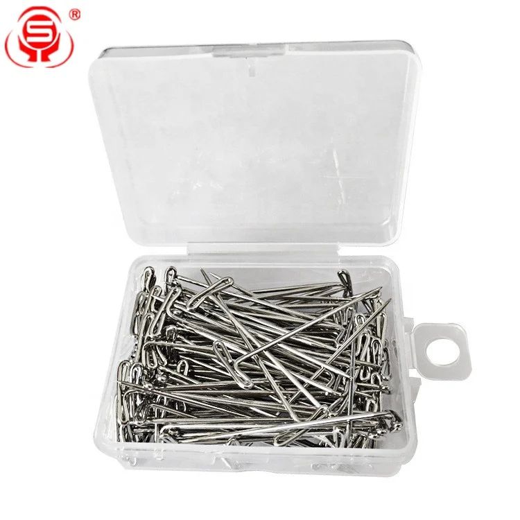 
Wholesale 100pcs packed Silver Steel Tpins for Wigs 