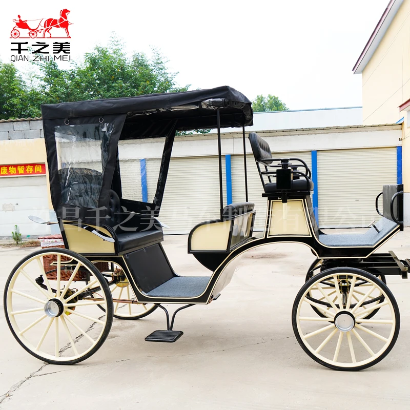 Qianzhimei популярная простая экскурсионная повозка электрическая бежевая