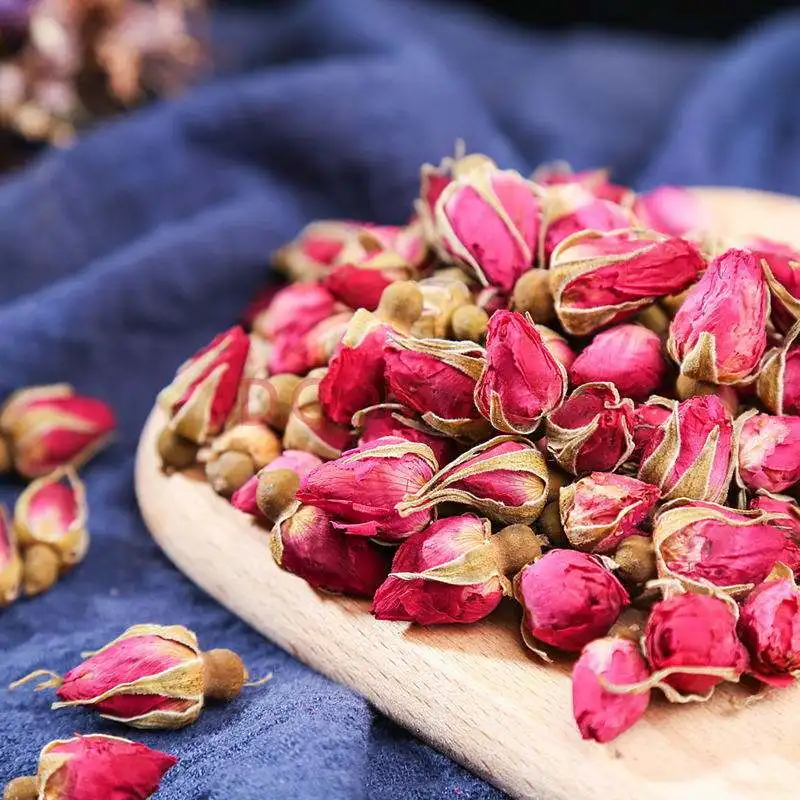 High grade french rose bud natural new dried french rosebud for drinking tea
