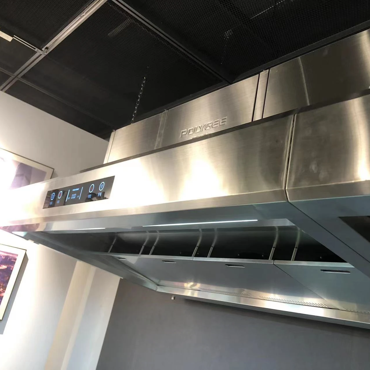 POLYGEE ESP Commercial Kitchen Exhaust Range Hood ductless
