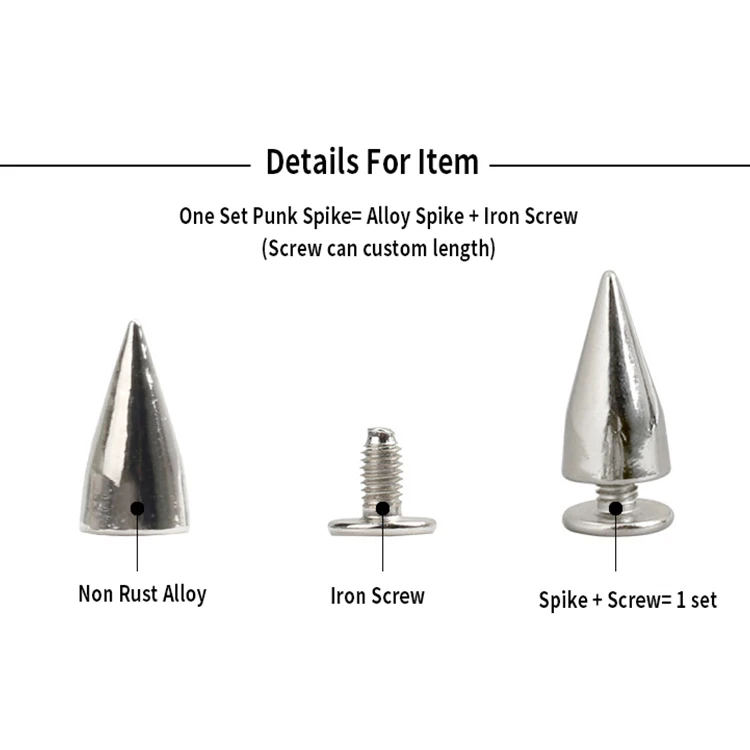 Sharp nail fashion bracelet rivets snap button bracelet wristband punk jewelry wholesale