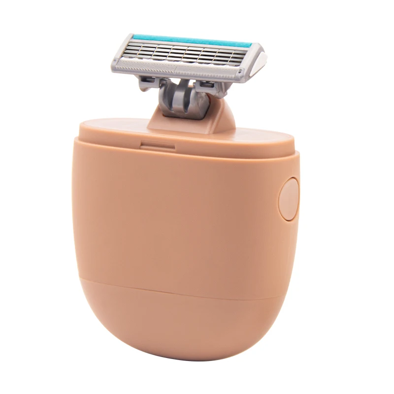 Colorlamp Factory Wholesale Cute Women Facial Body Shaving Razor 4 Blade Little Bear Razor With Soap