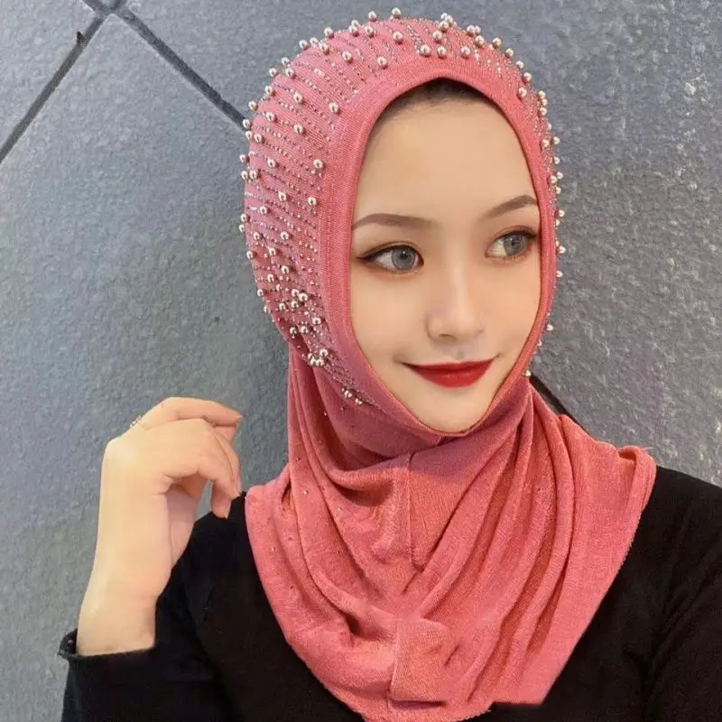 Women Lady Scarf Spring Summer Casual Turban Shawls Veil 7 Colors Polyester Muslim Hijab Headwraps Ethnic Scarves