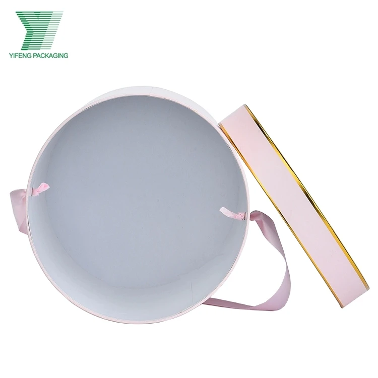 Роскошный бумажный цилиндр с логотипом на заказ для упаковки свадебных роз жесткая круглая картонная коробка роза замша Цветочная