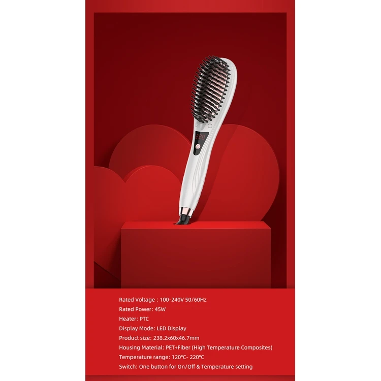 High Quality Ceramic Rechargeable Lazy Hair Straightener Does Not Hurt The Hair Ironing Board Double Ion Straight Brush