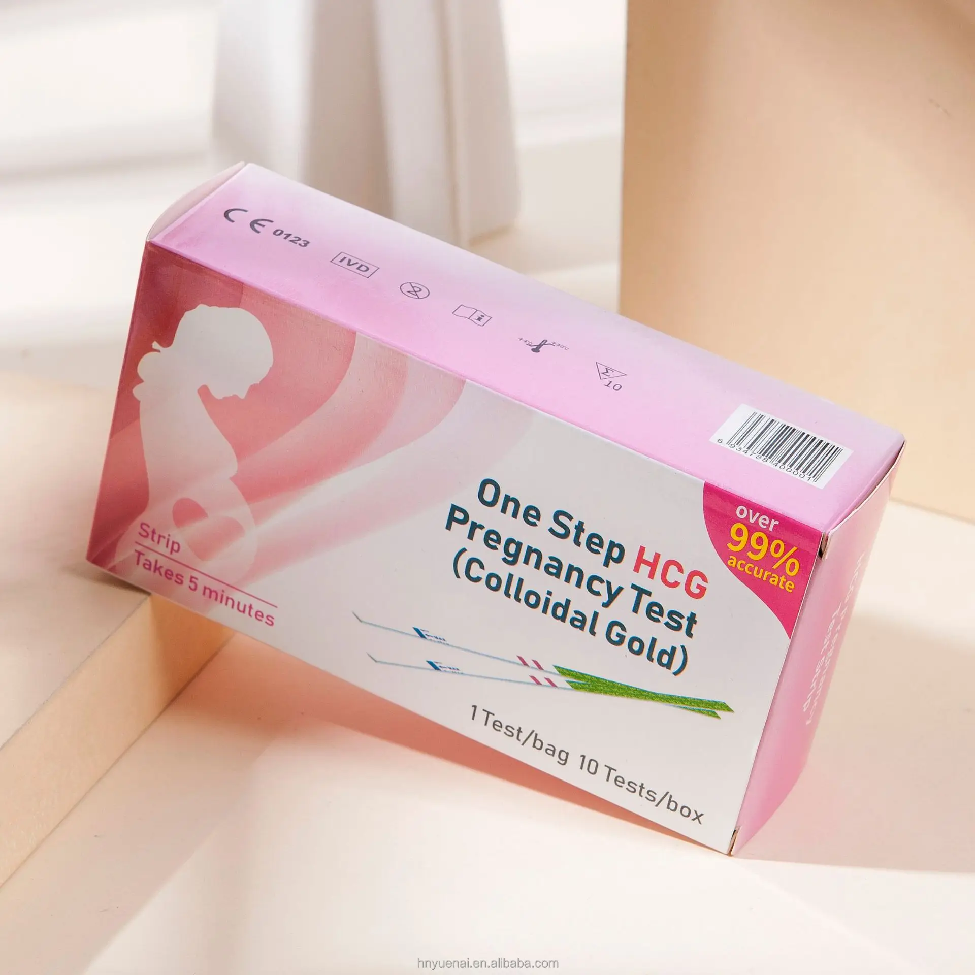 2024 Hot selling medical supplies high accurate medical disposable HCG rapid diagnostic test for home use