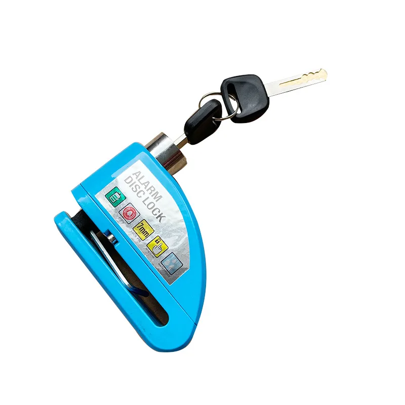 Alarm disc lock anti-theft wholesale Waterproof aluminum alloy  Lock for Motorcycle Scooters Bicycles