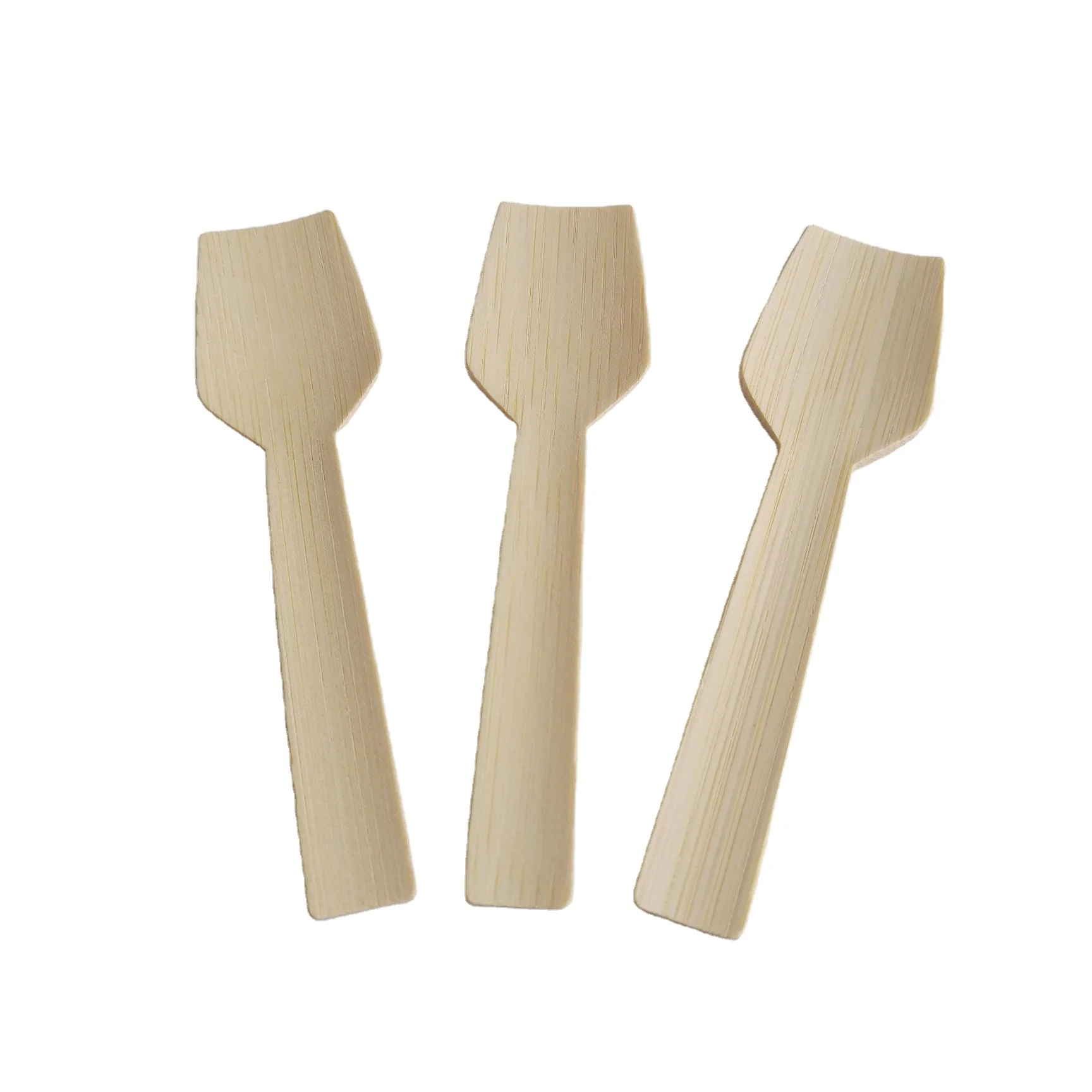 9cm  disposable   bamboo  ice cream  spoon