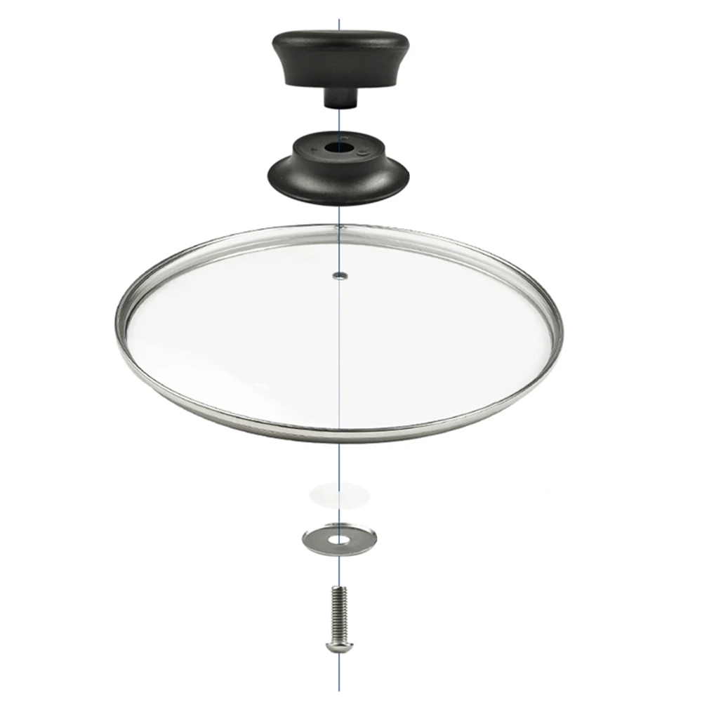 Изготовленные На Заказ высококачественные 24 см 28 термостойкие формовочные прозрачные стеклянные кастрюли и крышки