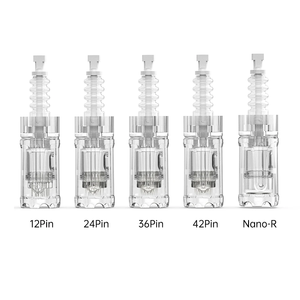 Штукатулка Derma Pen A10 картридж Dermapen иглы 12 24 36 42 Nano наконечники иглы для микронидлинга
