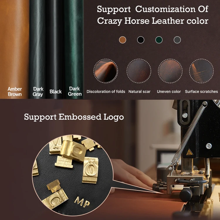 Custom Portable Cigar Case 6 Slot Travel Leather Vintage Cigar Humidor Holder Box Embossed Logo