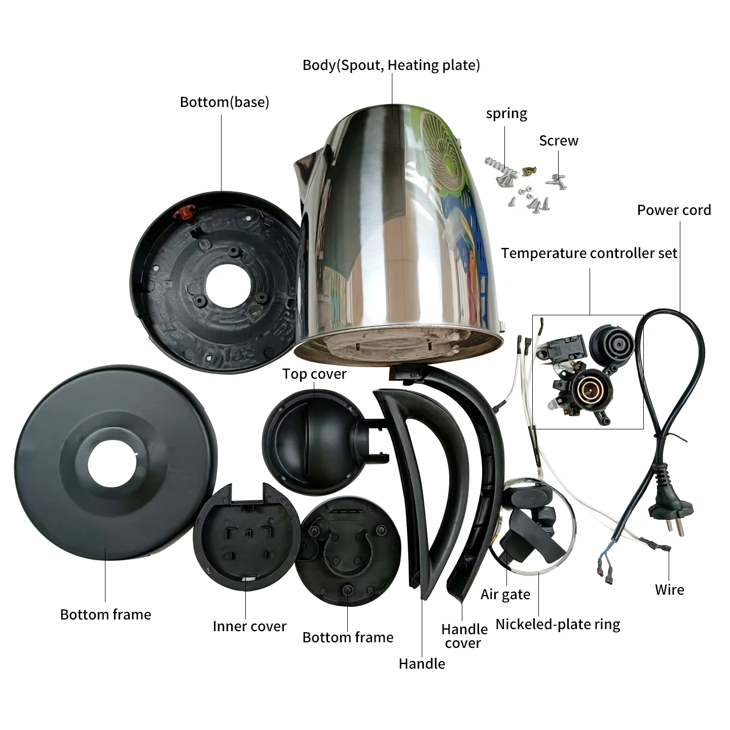 OEM Bangladesh Vietnam India most popular factory wholesale SKD Kettle Heating pipe electric spare parts