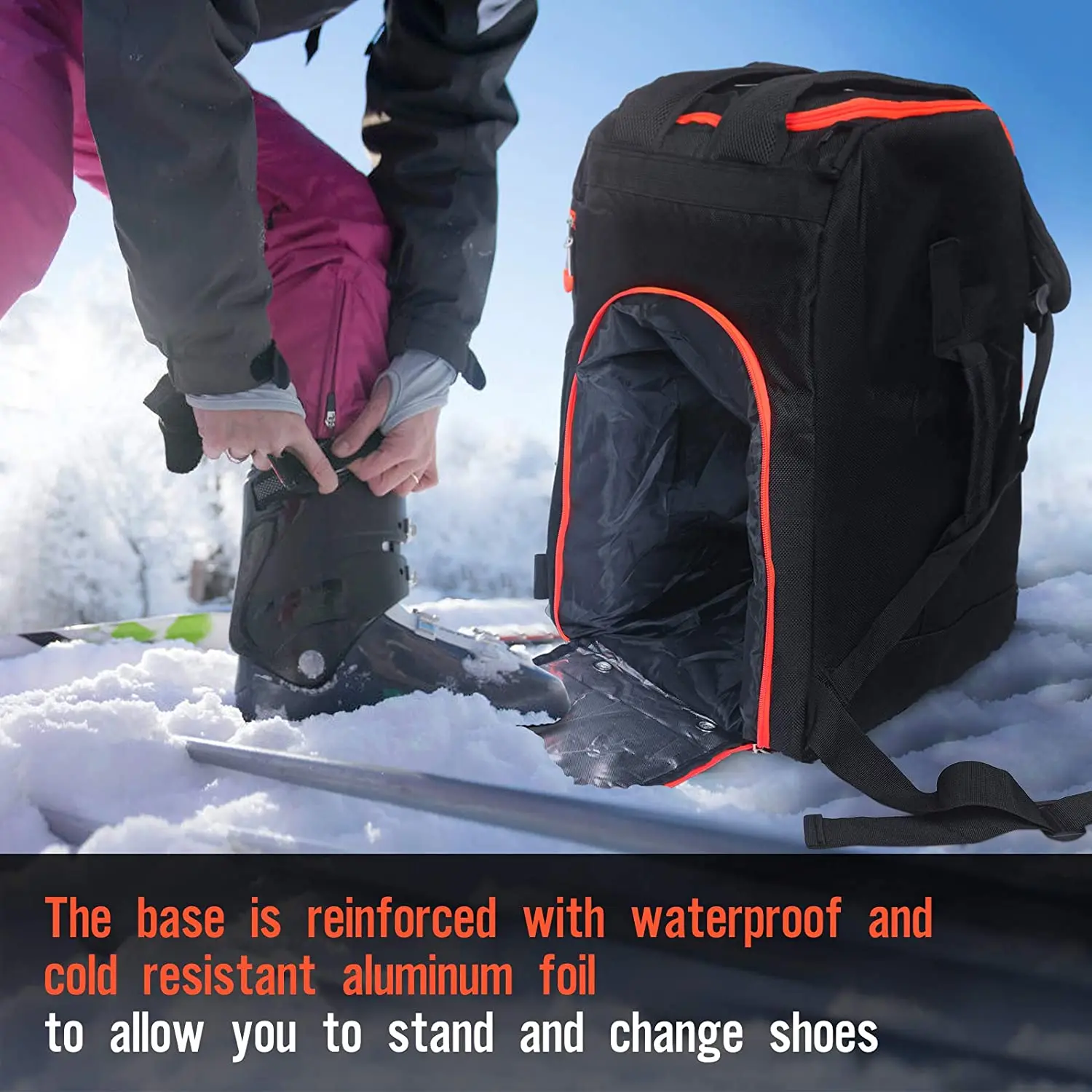 New Trend Custom Waterproof Travel Snowboard Boots Bag Outdoor Helmet Skate Bag Ski Boot Backpack