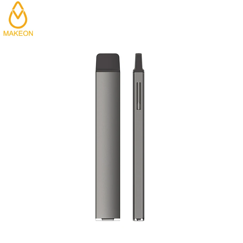 Makeon Disposable colorful flat vape pen cbd empty cartridges with USB port thick oli