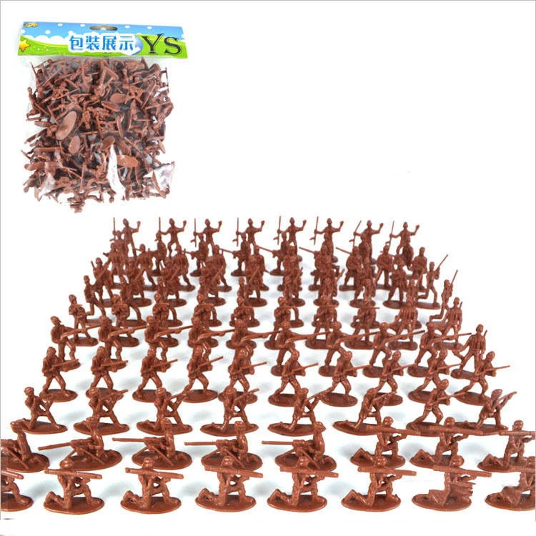 3cm Army Troop Figure Battle War DIY Scene Model Children Kids Toy Figures Adult Funny Collection Plastic