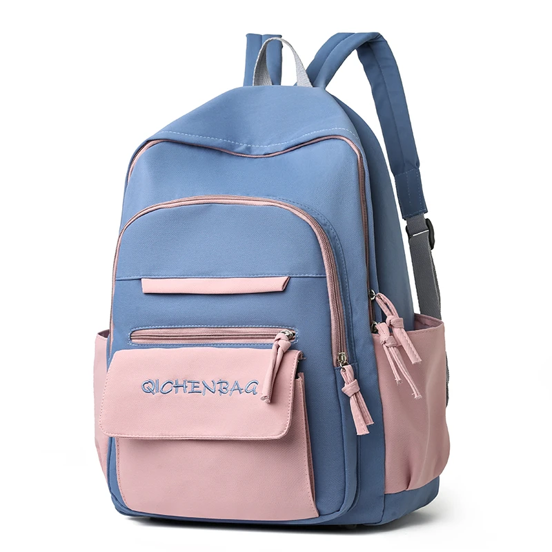 Bestwill Large Capacity Fashion Multi-color Girls School Backpack Nylon Shoulders Backpack For Children School Bags