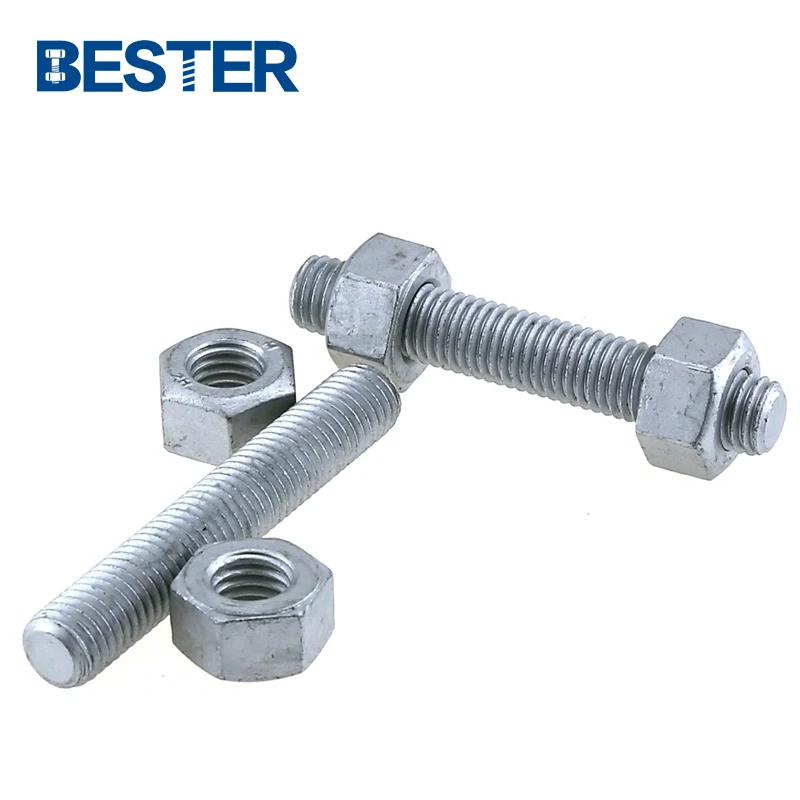 Ningbo Quality ASME Standard Grade B7 B16 Hot DIP Galvanized 10.9 Carbon Steel stud anchor bolt