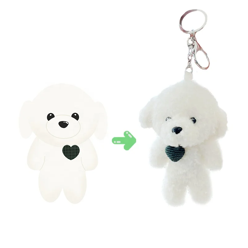 Custom Cute Small New stuffed toys Plush Doll Toy Keychain Bear Keyring Pendant plush toy.