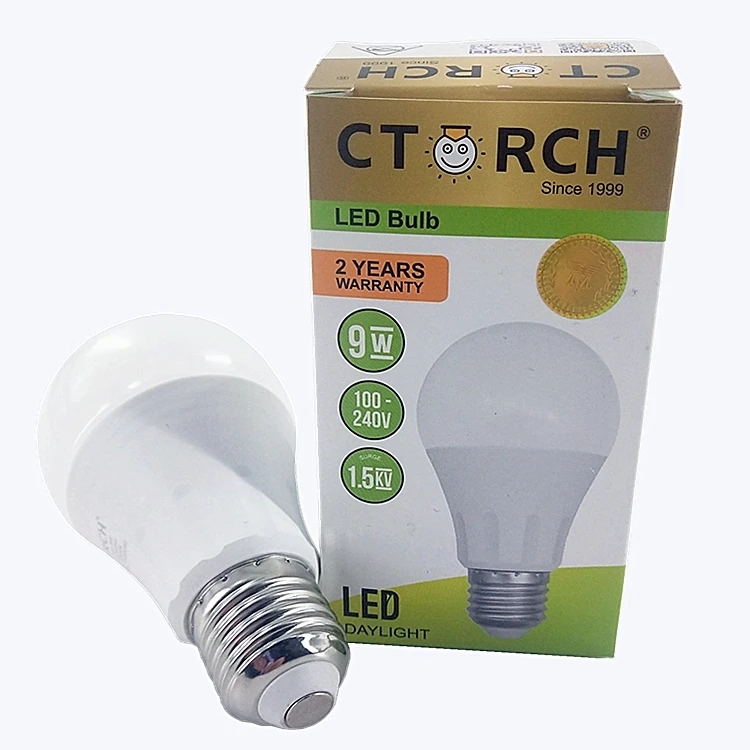 CTORCH New Modle Diamond-Star Series100-240V A60 9W Indoor Lighting Led Bulb With E27/B22 Base