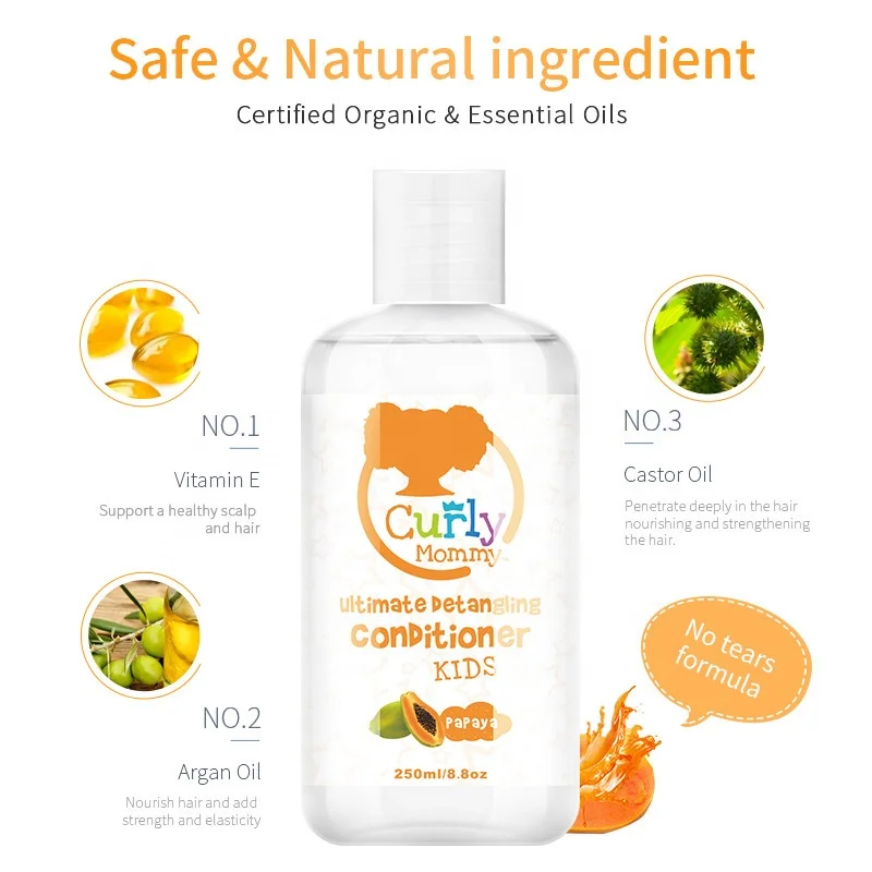 Private label natural hair moisturizer hair conditioner treatment for kids