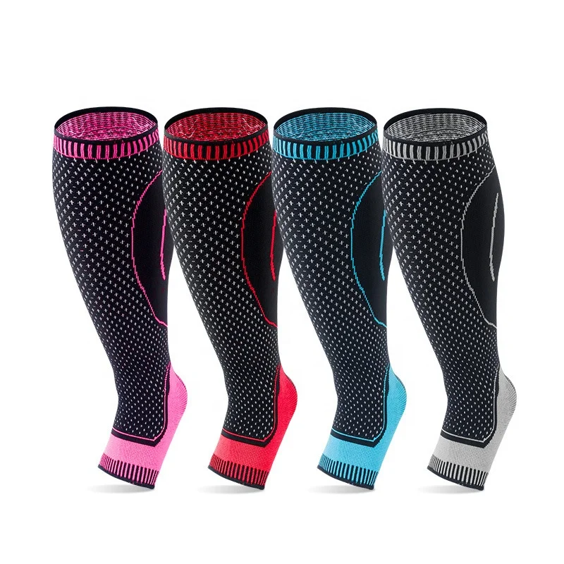 Eco Friendly Calf Compression Sleeves Ankle Compression Socks Shin Splint For Men And Women