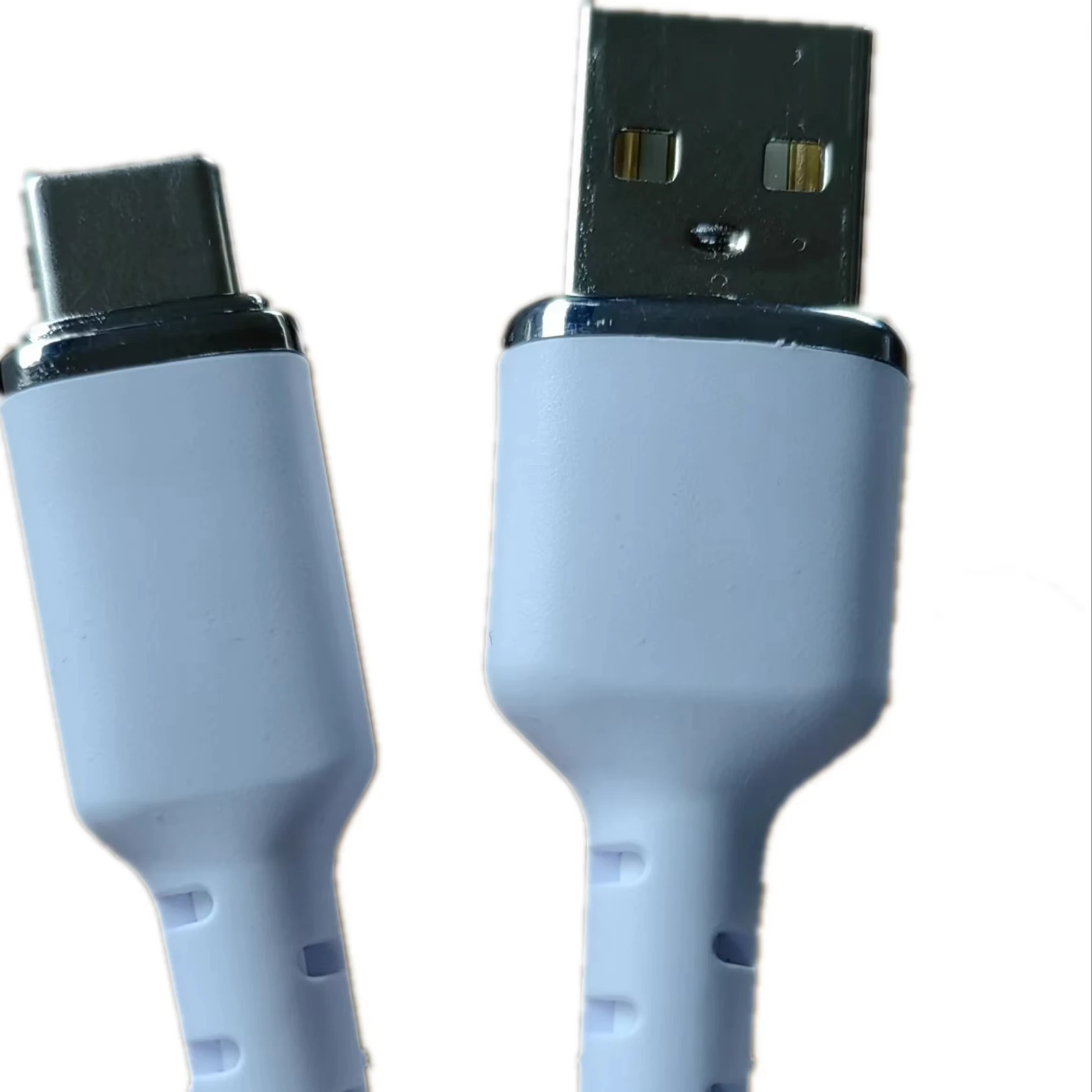 High quality silicone data cable usb cable  USB A to type c fast charging cable for mobile phone