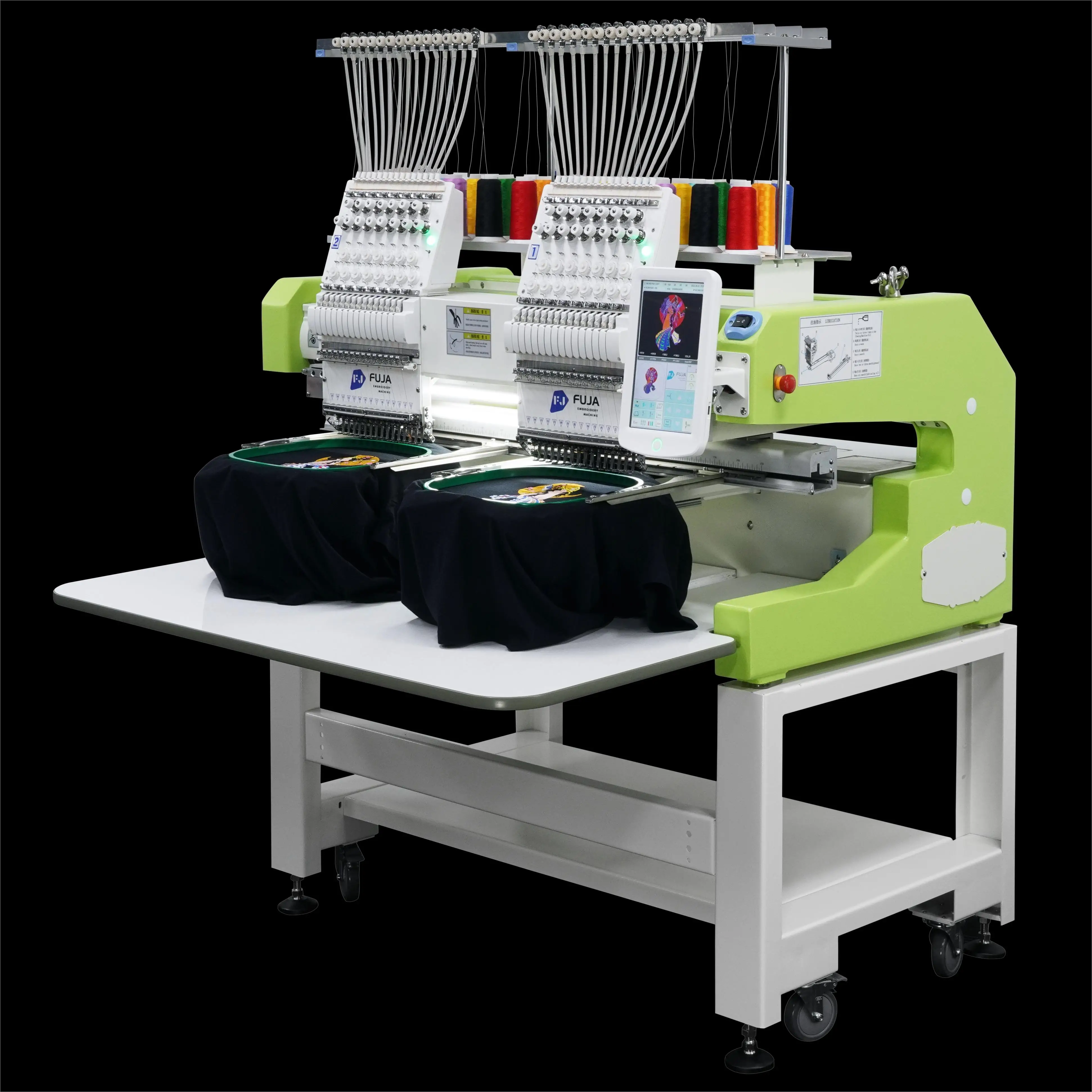 High Quality Doubt Head 12 15 Needles Computerized Industrial Embroidery Machine for Flat Hat Garment