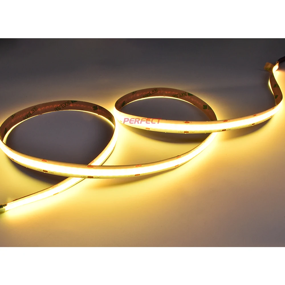 Wholesale High Density Dotless Cob RGB Led Strip DC24V DC12V  Flexible Rgb Led Strip light